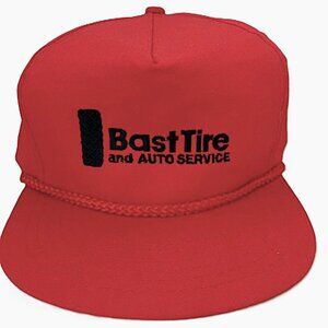 Vintage Trucker Hat Fullback Bast Tire and Auto Service Car Truck Repair